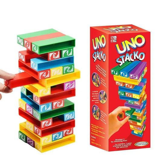 UNO Stacko لعبة ترفيهية لتنمية ذكاء وتركيز طفلك